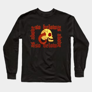 so below as above : black phillip Long Sleeve T-Shirt